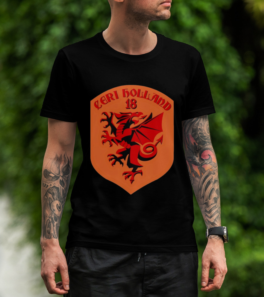 Ceri Holland 18 Red Dragon T-Shirt