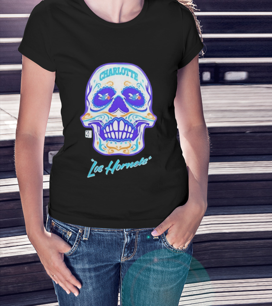 Charlotte Los Hornets Día De Los Muertos 2026 Celebration T-Shirt