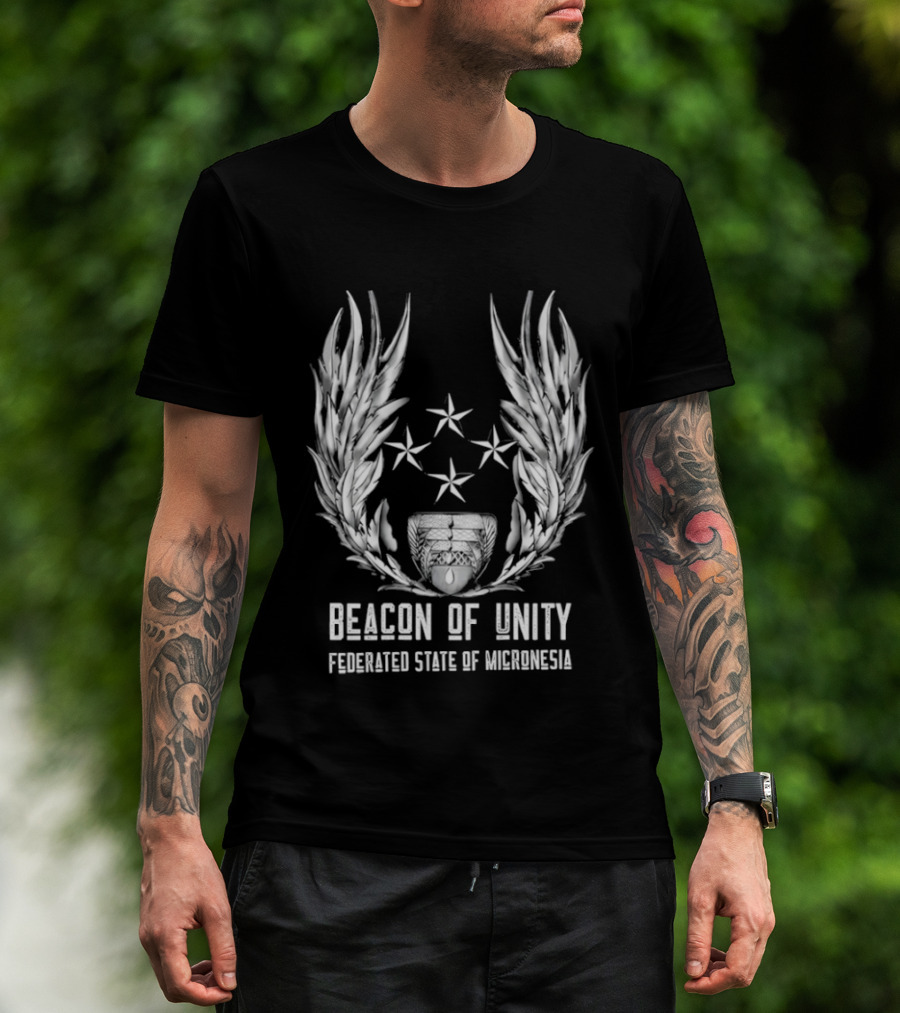 Beacon Of Unity Federated State Of Micronesia Four Stars Laurel T-Shirt