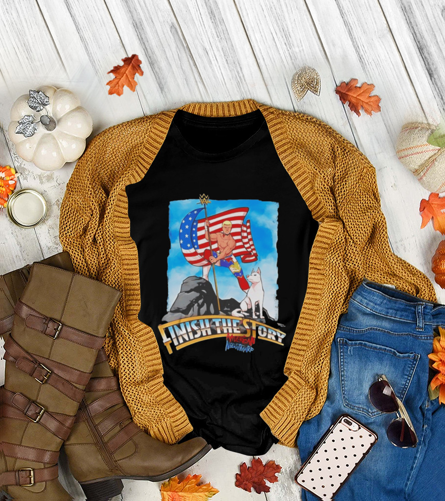 Cody Rhodes Finish The Story American Nightmare WWE Flag T-Shirt