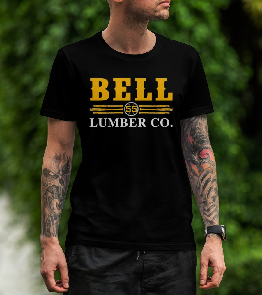 Bell Lumber Co 55 Vintage Style Timber Industry Heritage T-Shirt