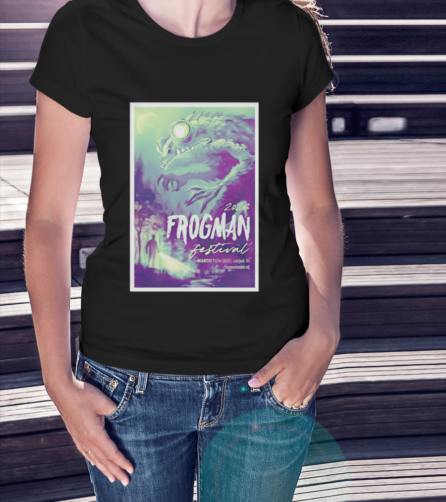 2026 Frogman Festival Loveland OH March 7 At The Oasis T-Shirt