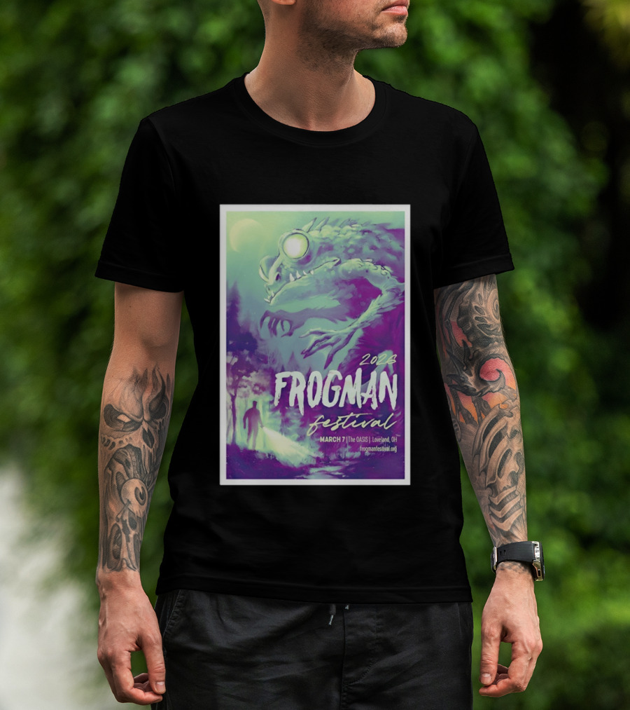 2026 Frogman Festival Loveland OH March 7 At The Oasis T-Shirt