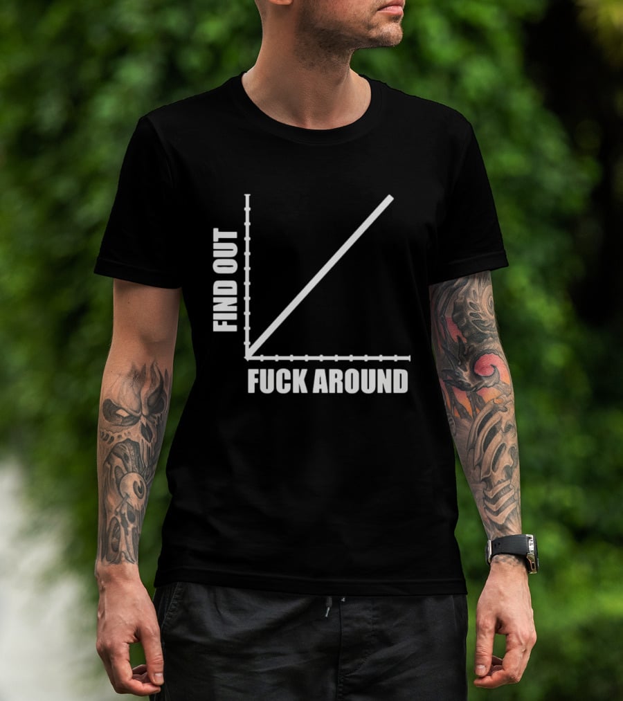 Find Out Fuck Around Graph FAFO T-Shirt