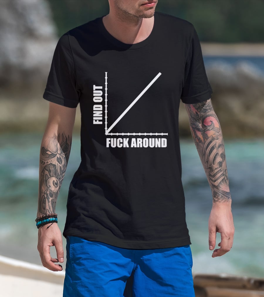 Find Out Fuck Around Graph FAFO T-Shirt