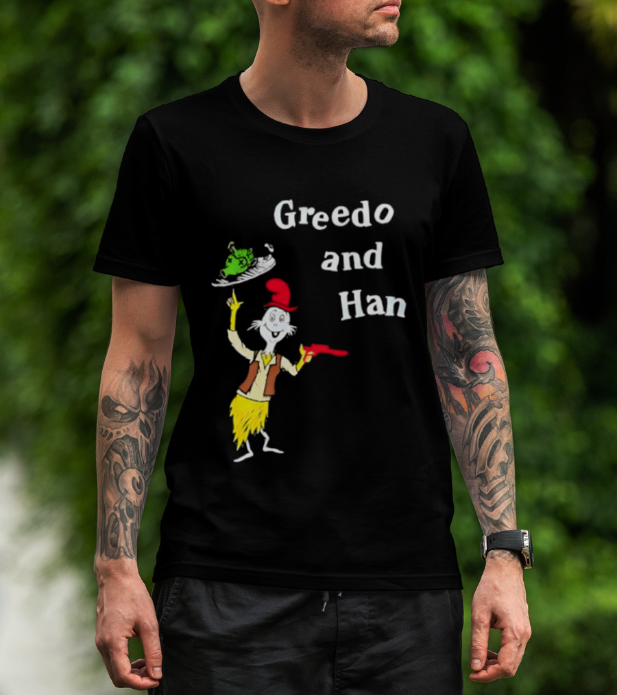 Greedo And Han Dr Seuss Blaster T-Shirt