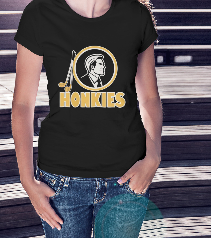 Honkies Washington Commander Golf Icon Circular Motif T-Shirt