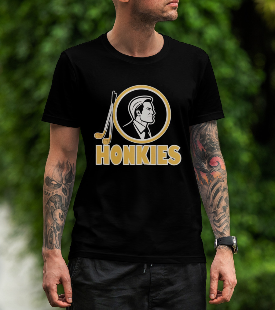 Honkies Washington Commander Golf Icon Circular Motif T-Shirt