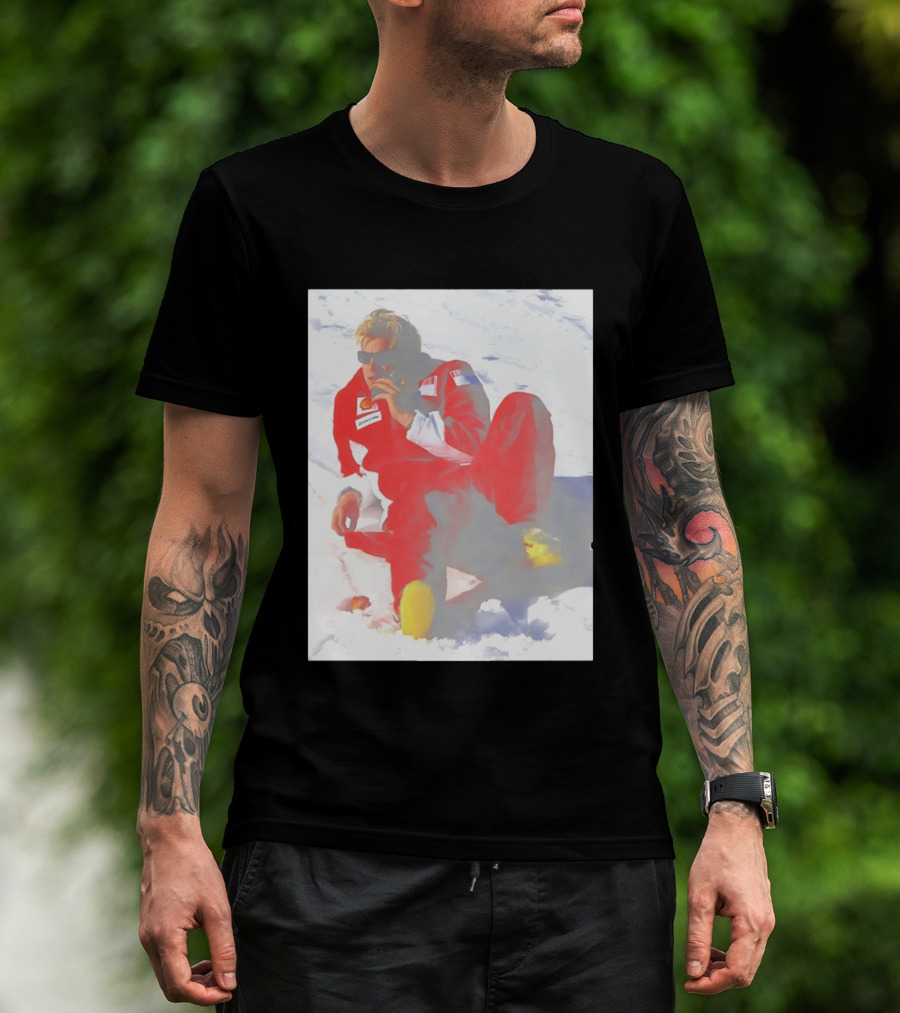 Ice Man Kimi Raikkonen F1 Ferrari Team Racing Legend T-Shirt