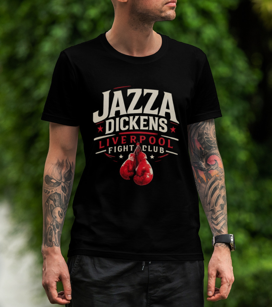 Jazza Dickens Liverpool Fight Club Boxing Gloves T-Shirt