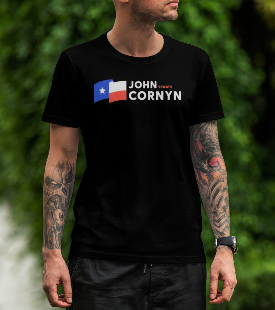 Texas Flag John Cornyn Senate 2026 Campaign T-Shirt