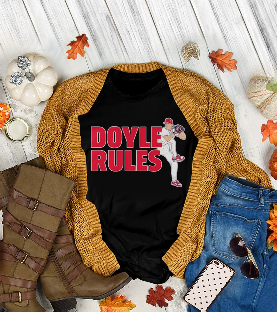 Doyle Rules St Louis Cardinals Pitcher Action T-Shirt