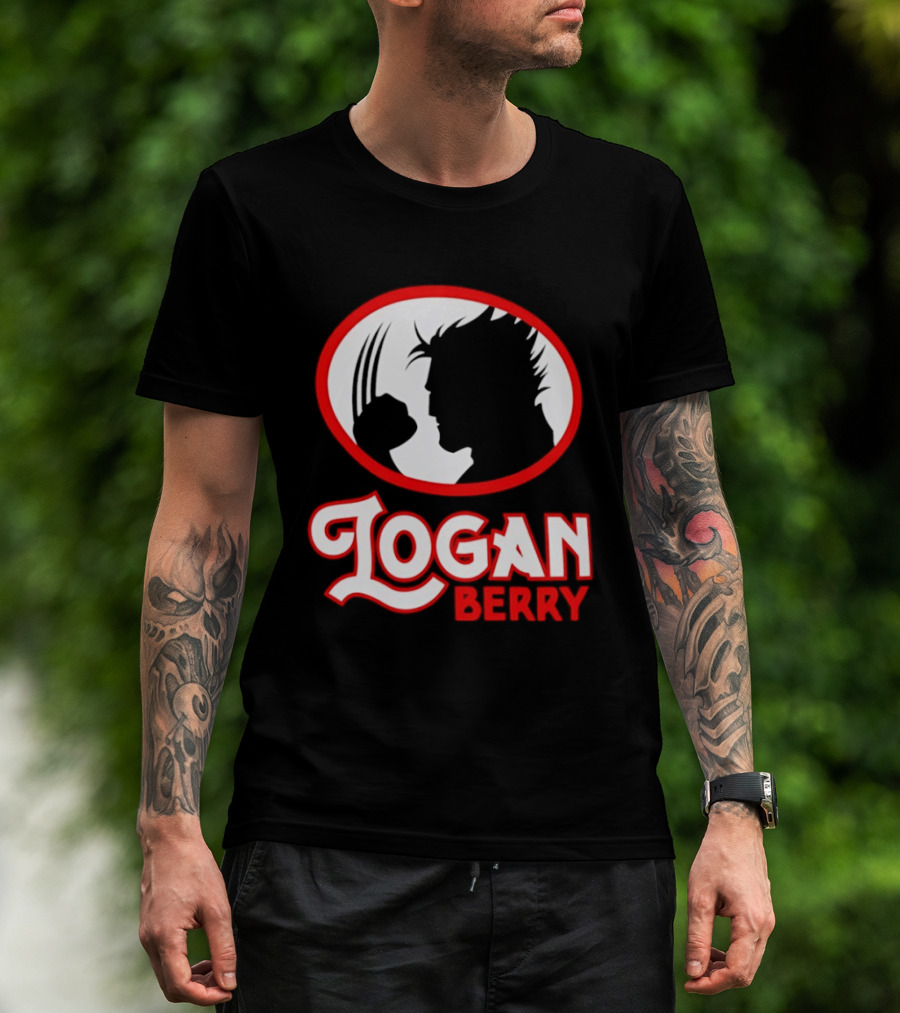 Logan Berry Marvel Wolverine Silhouette Claw T-Shirt