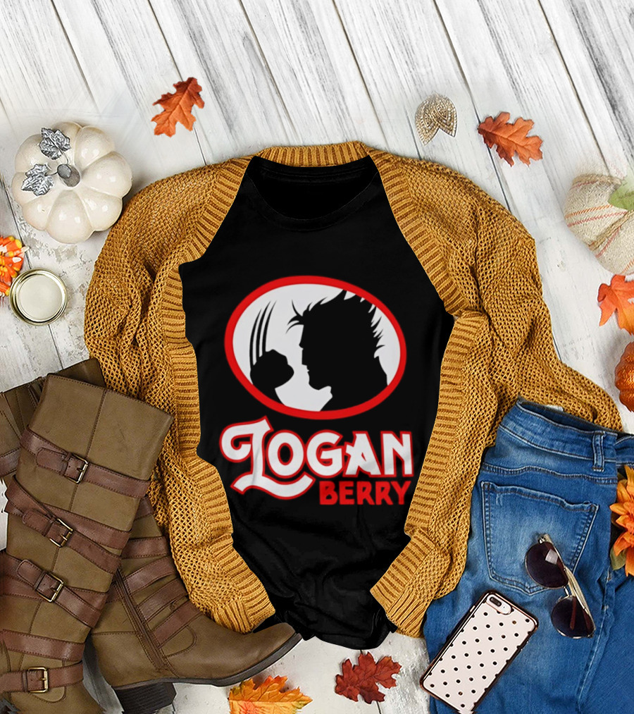 Logan Berry Marvel Wolverine Silhouette Claw T-Shirt