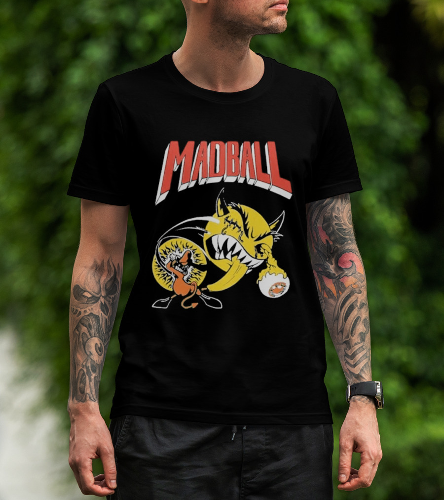 Madball South America Tour March 2026 Yellow Angry Character With Baseball Bat T-Shirt