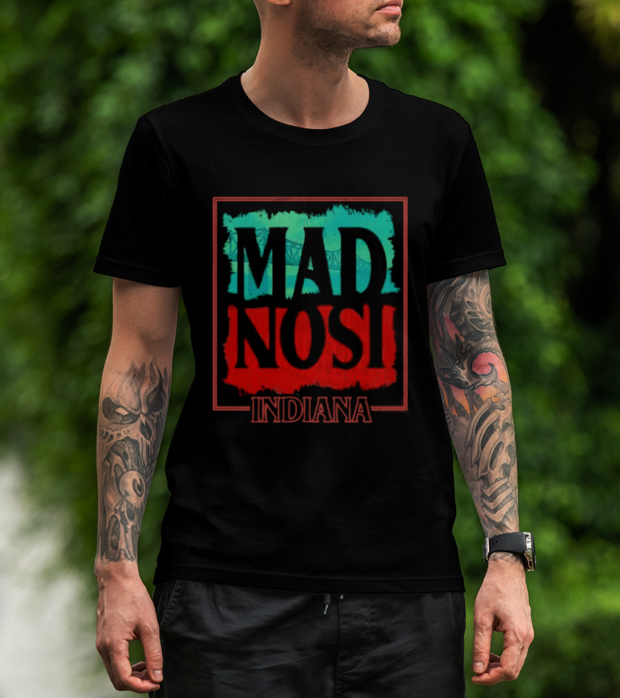 Madison Indiana Bridge Building Stranger Things T-Shirt