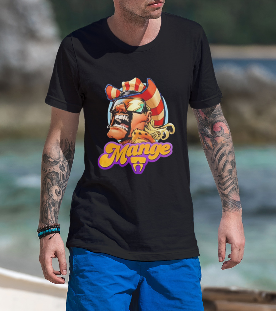 Mange 2nd Chance Campaign Mange Big Face T-Shirt