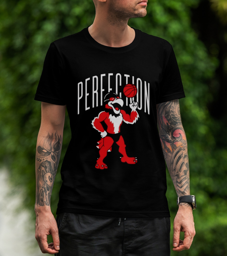 Miami RedHawks Perfection Basketball Bird T-Shirt