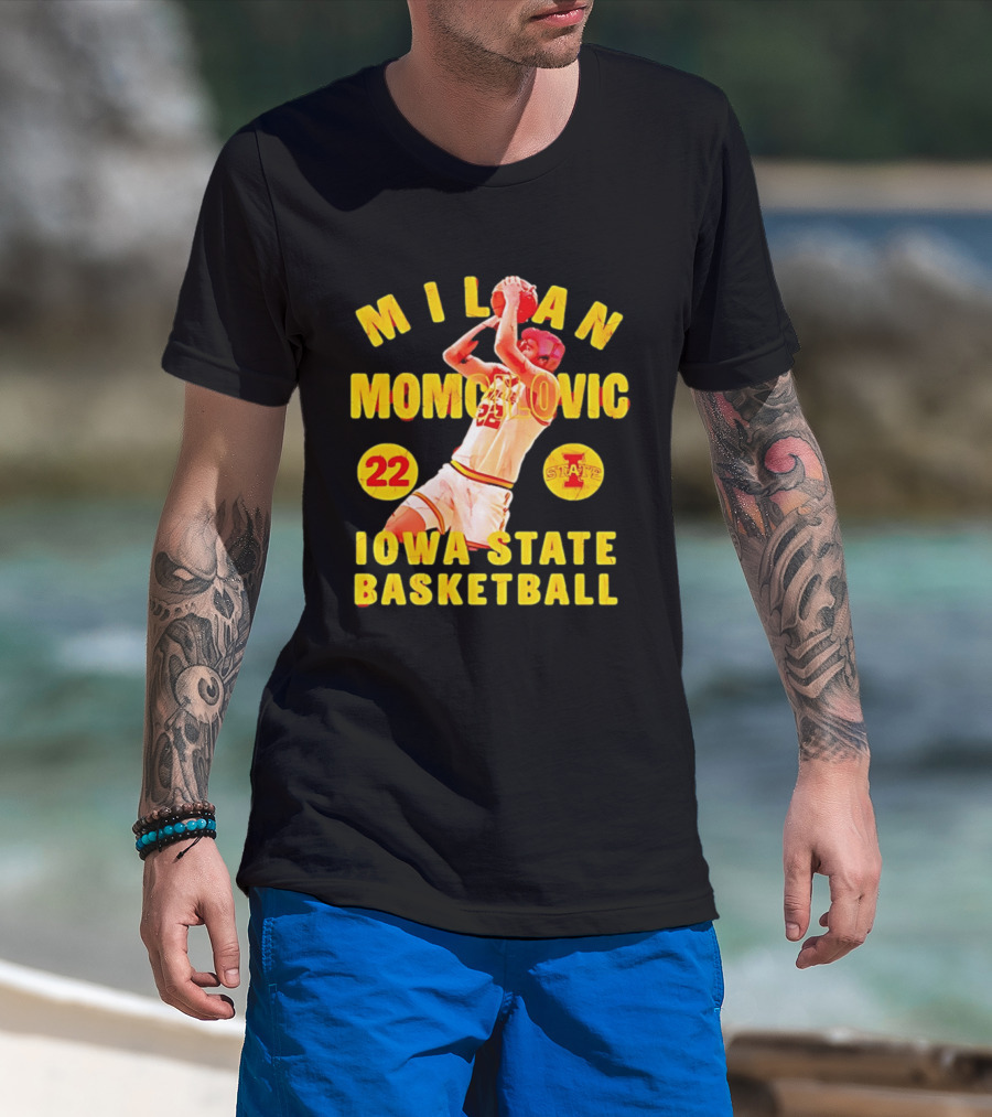 Milan Momcilovic 22 Iowa State Cyclones Basketball State 2026 T-Shirt
