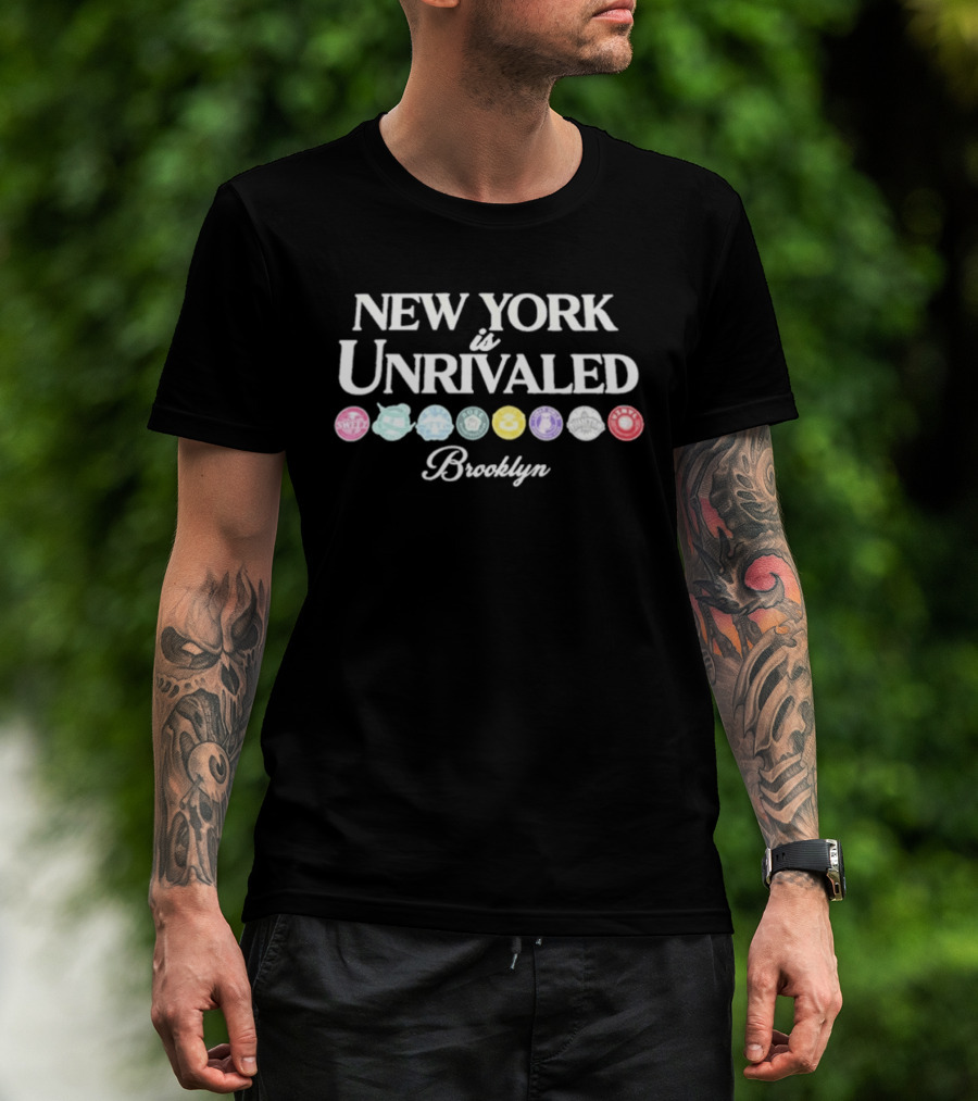 New York Is Unrivaled Brooklyn Sweet Themed Circles T-Shirt