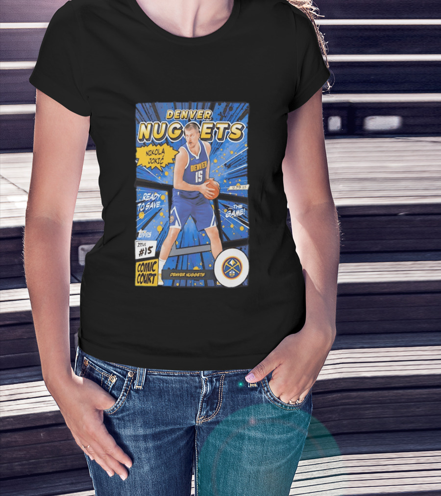 Denver Nuggets Nikola Jokic Comic Court Issue 15 T-Shirt