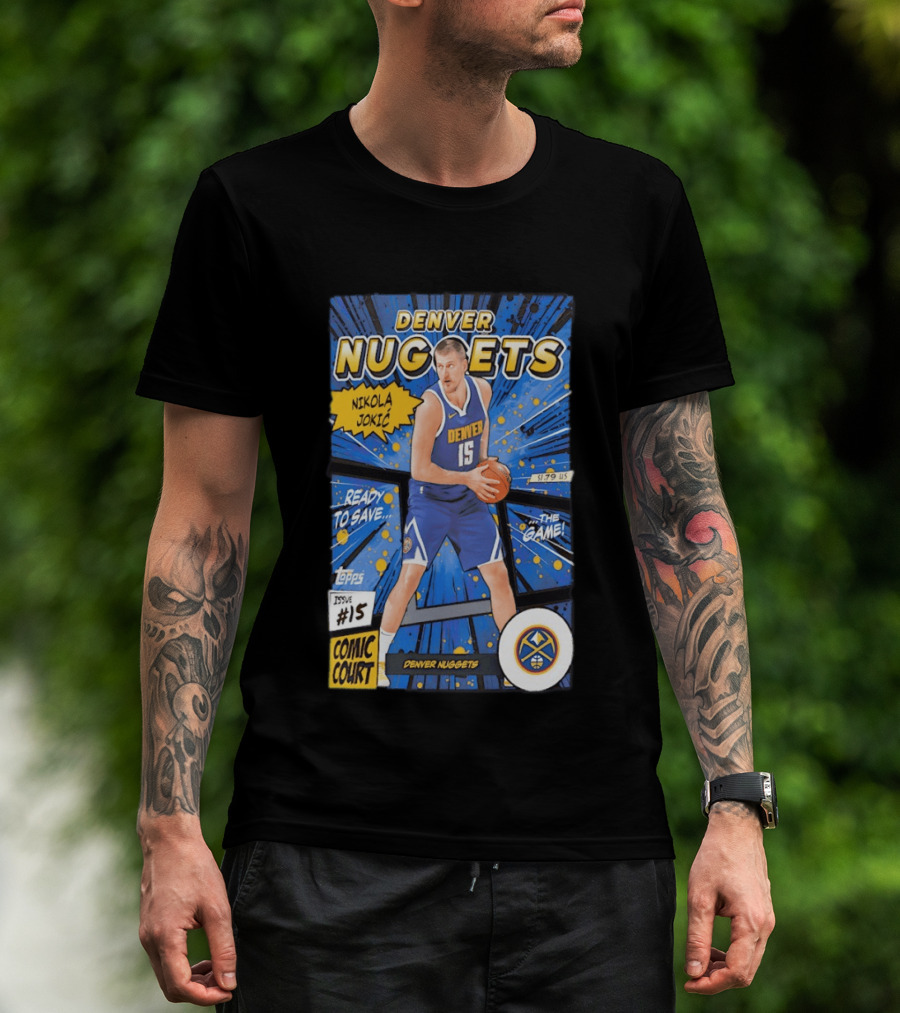 Denver Nuggets Nikola Jokic Comic Court Issue 15 T-Shirt