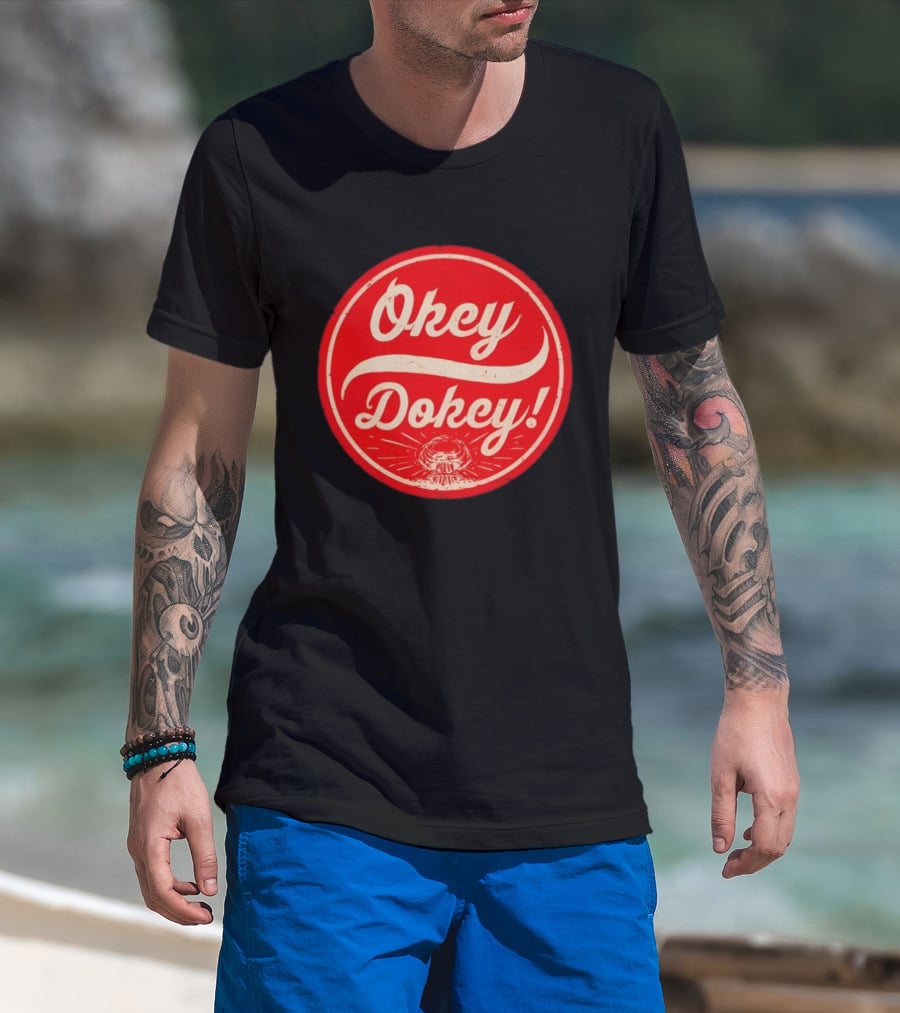 Okey Dokey The Last Drink Red Circle T-Shirt