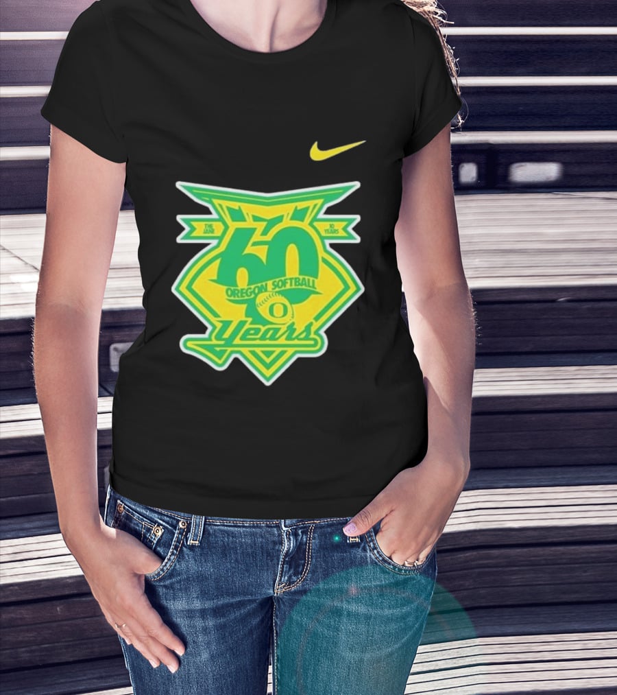 Nike Oregon Softball 60 Years Anniversary T-Shirt