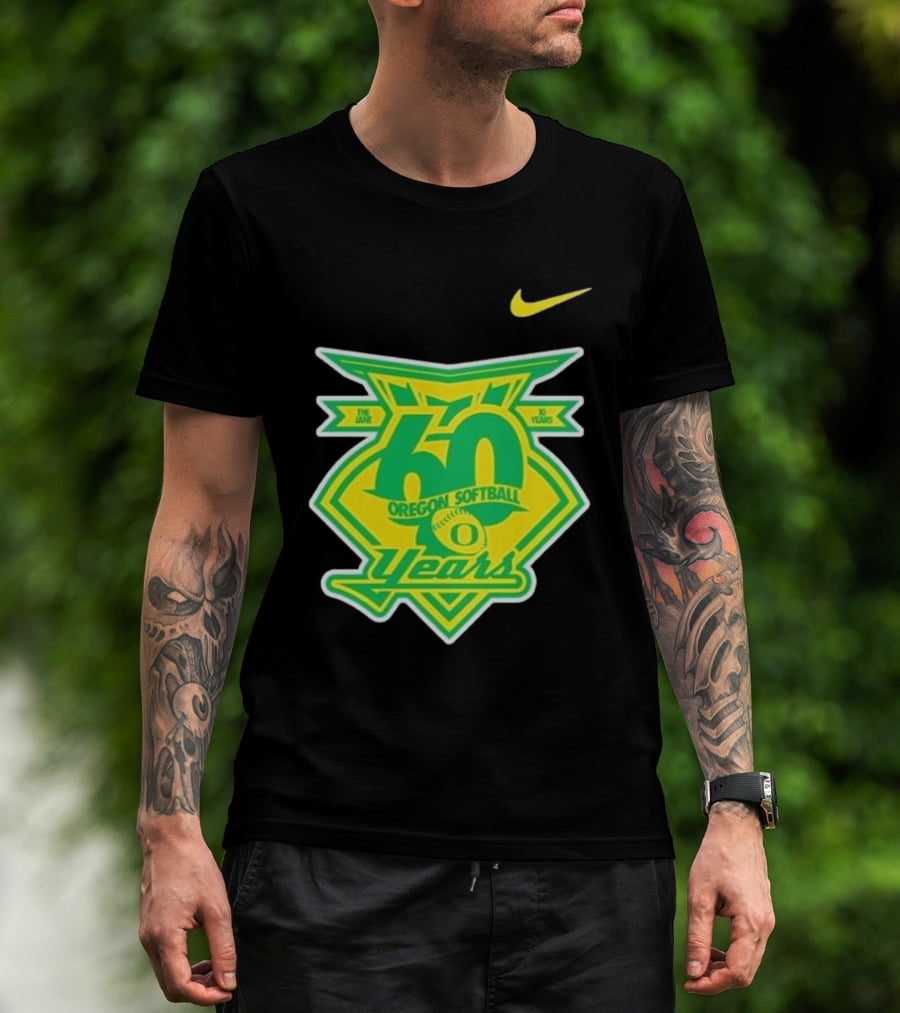 Nike Oregon Softball 60 Years Anniversary T-Shirt