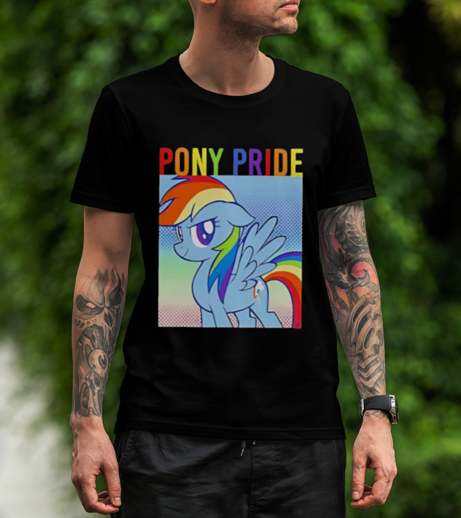Rainbow Dash Pony Pride My Little Pony Rainbow T-Shirt
