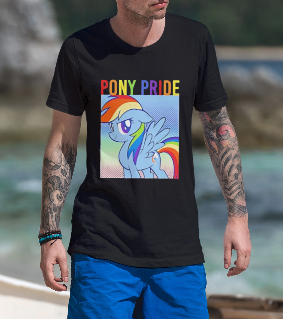 Rainbow Dash Pony Pride My Little Pony Rainbow T-Shirt