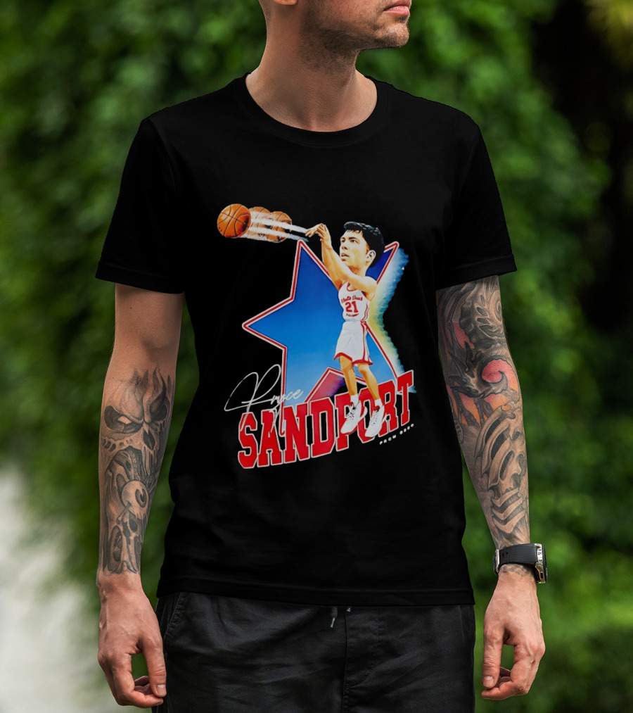 Pryce Sandfort Nebraska Cornhuskers Basketball Star Player 21 T-Shirt