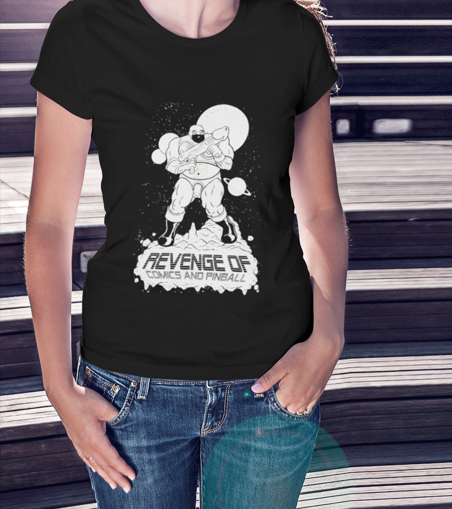 Revenge Of Comics And Pinball Spacesuit Cosmic Warrior Planet Battle T-Shirt