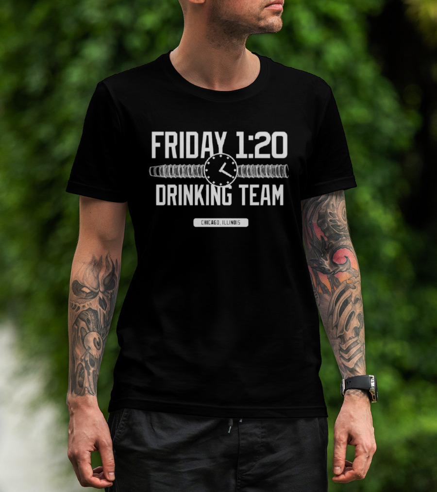 Friday 1:20 Drinking Team Chicago Illinois St. Patrick's Day T-Shirt