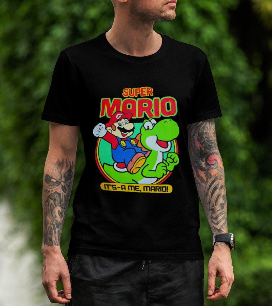 Super Mario Yoshi It's A Me Mario Nostalgic Adventure T-Shirt