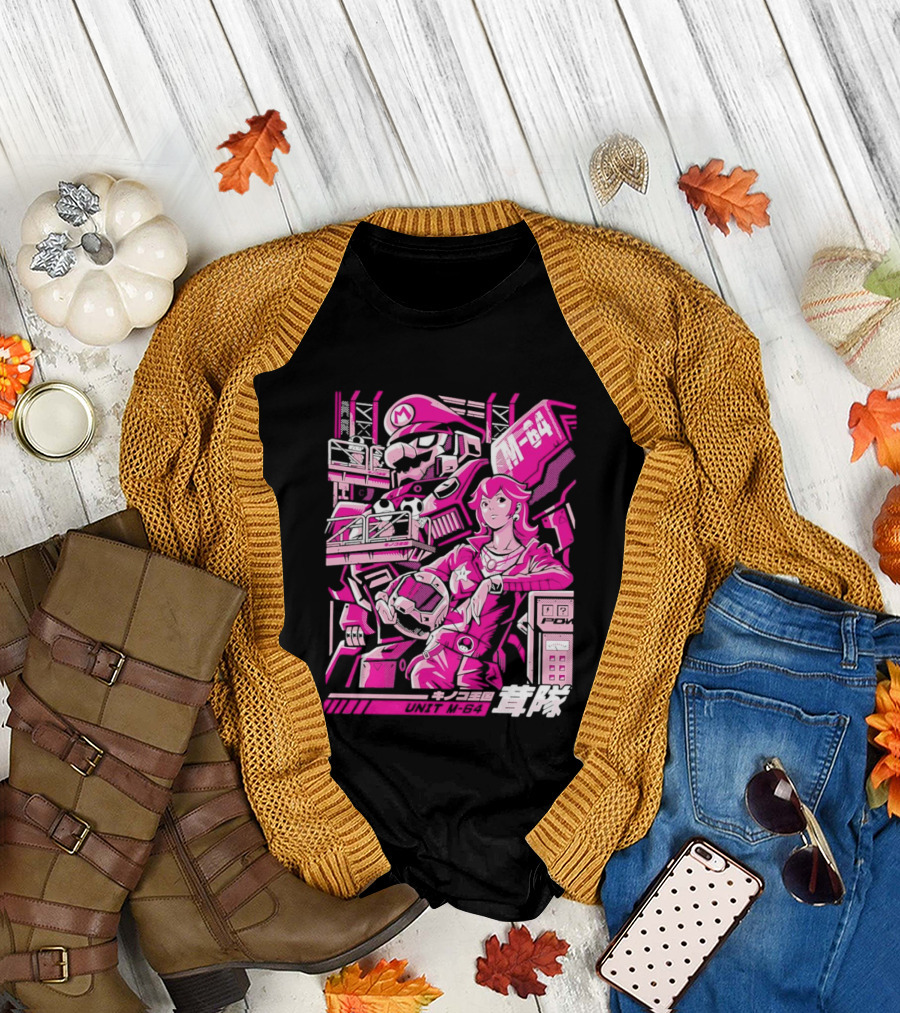 Unit M 64 Mario Mech M 64 Princess Peach T-Shirt