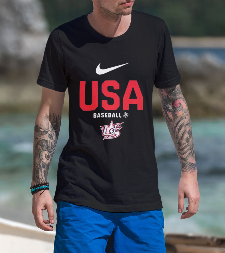 USA Baseball Nike Logo Team USA Sports Fan T-Shirt