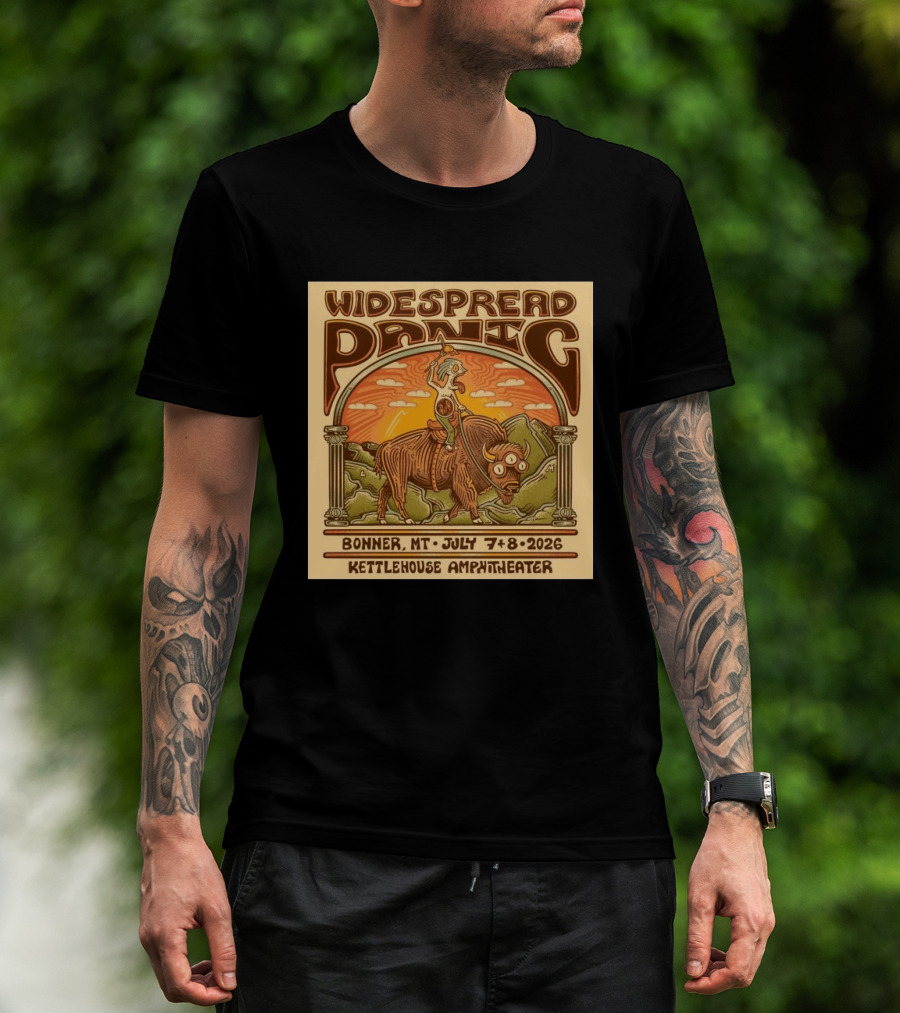 Widespread Panic KettleHouse Amphitheater Bonner MT July 7 8 2026 T-Shirt