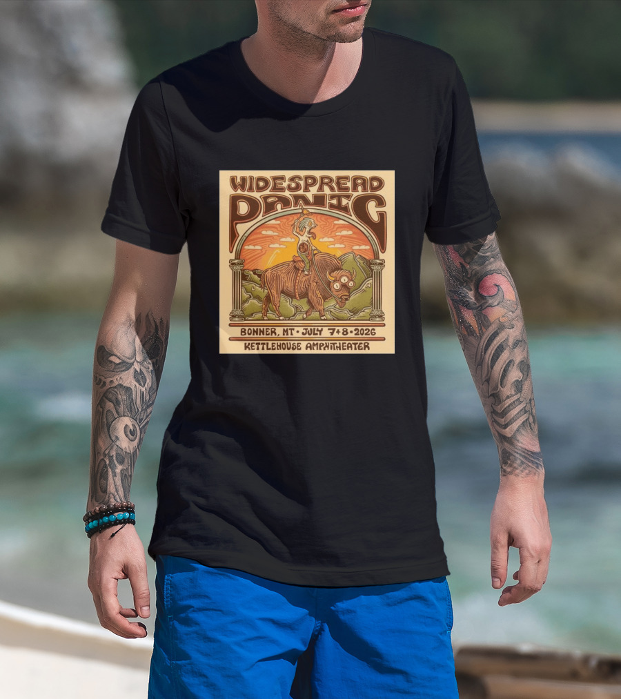 Widespread Panic KettleHouse Amphitheater Bonner MT July 7 8 2026 T-Shirt
