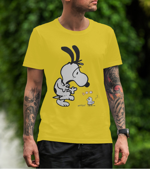 Just A Woman Who Loves Snoopy Boo Halloween T-Shirt
