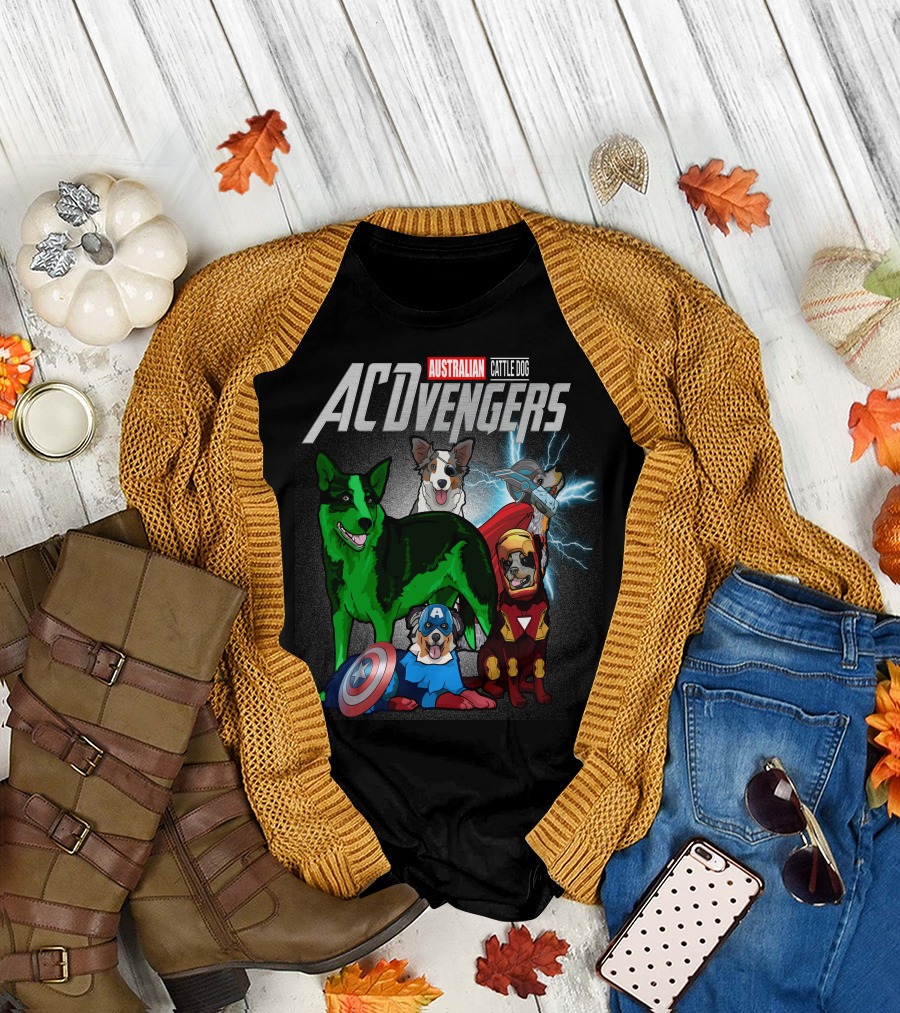 Australian Cattle Dog ACvengers Hero Pups T-Shirt