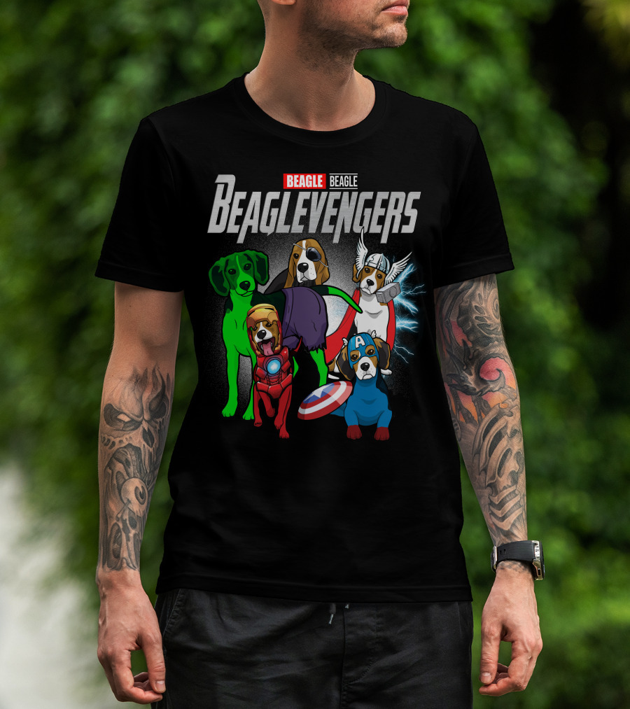 Beagle Beaglevengers Marvel Dog Heroes T-Shirt
