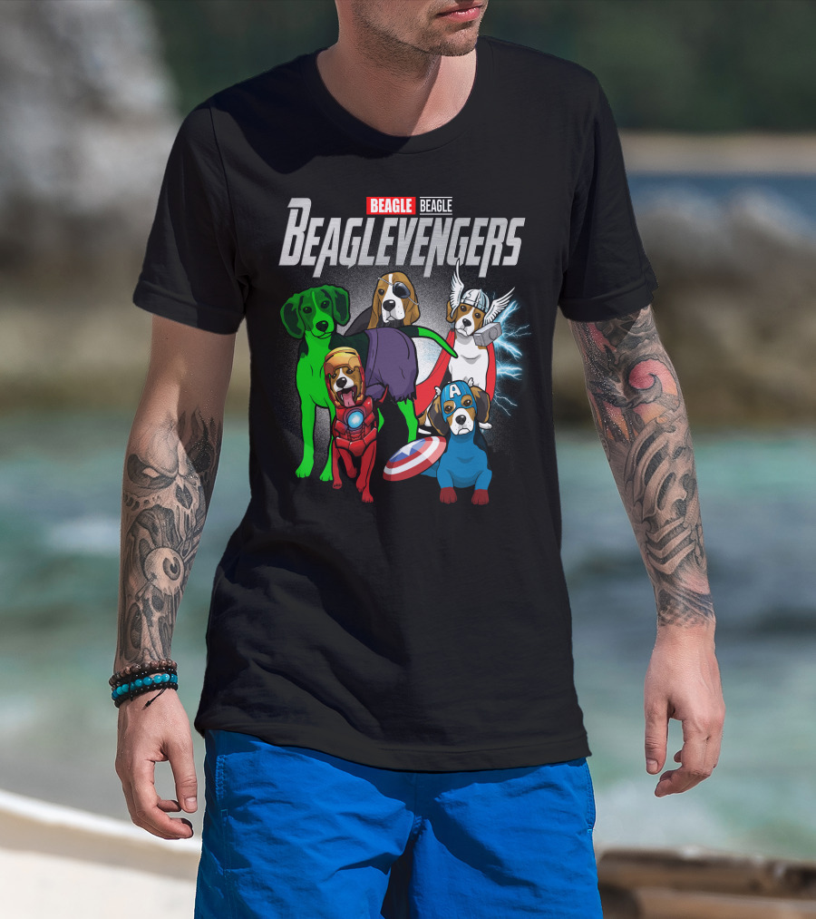 Beagle Beaglevengers Marvel Dog Heroes T-Shirt