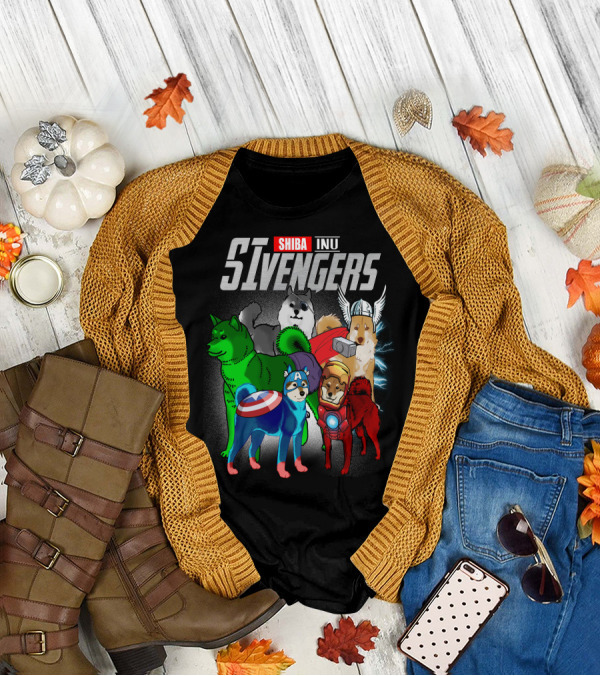 Shiba Inu SIvengers Dog Heroes Avengers T-Shirt