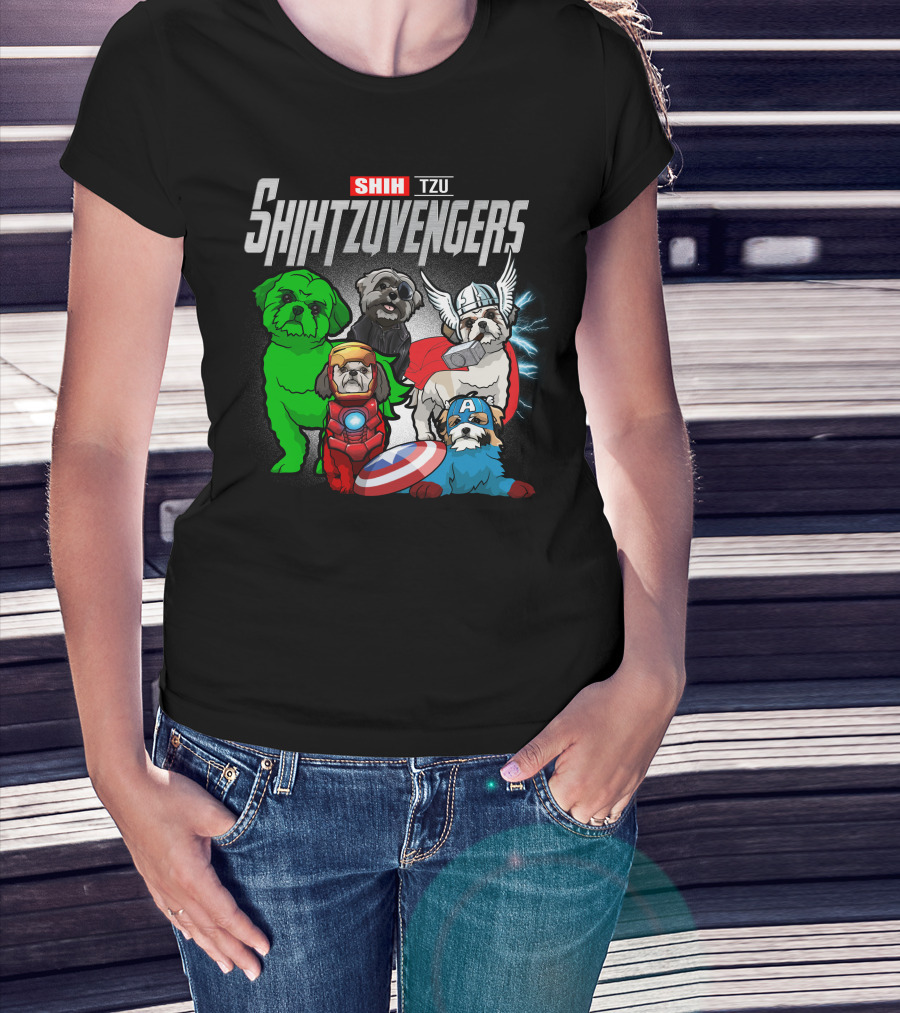 Shih Tzu Shihtzuvengers Marvel Dog T-Shirt