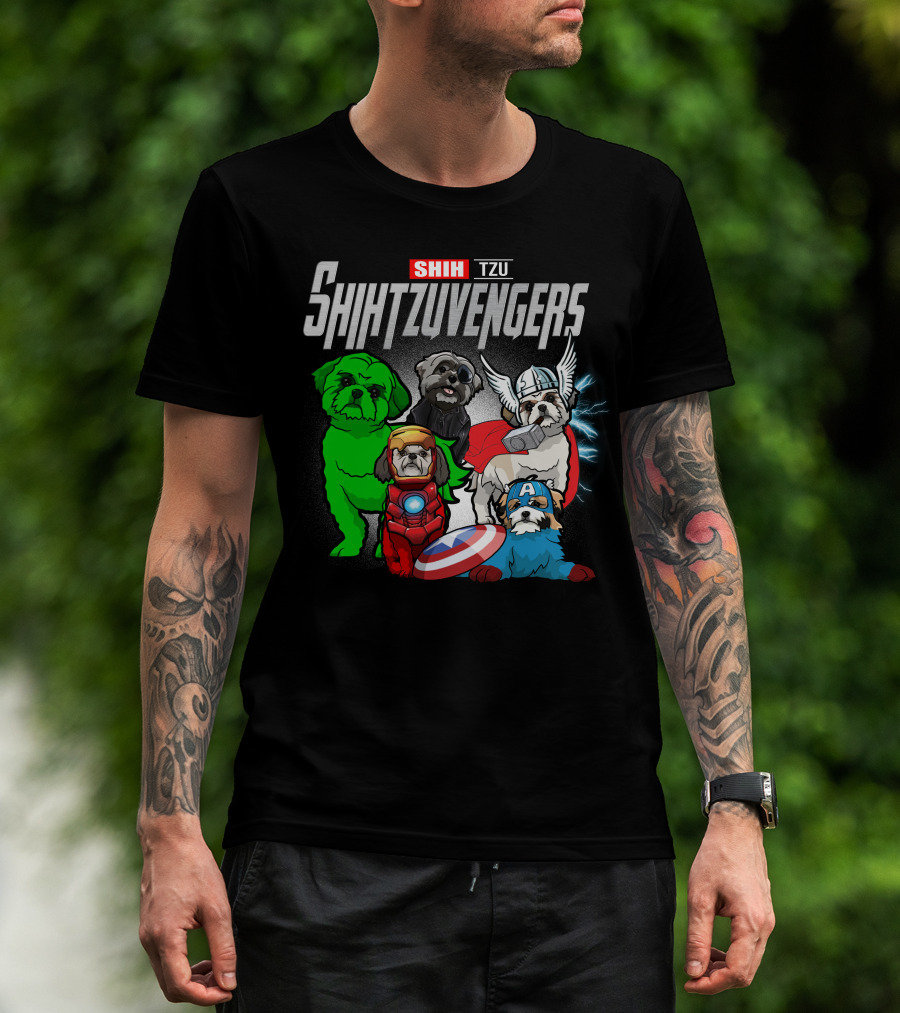 Shih Tzu Shihtzuvengers Marvel Dog T-Shirt