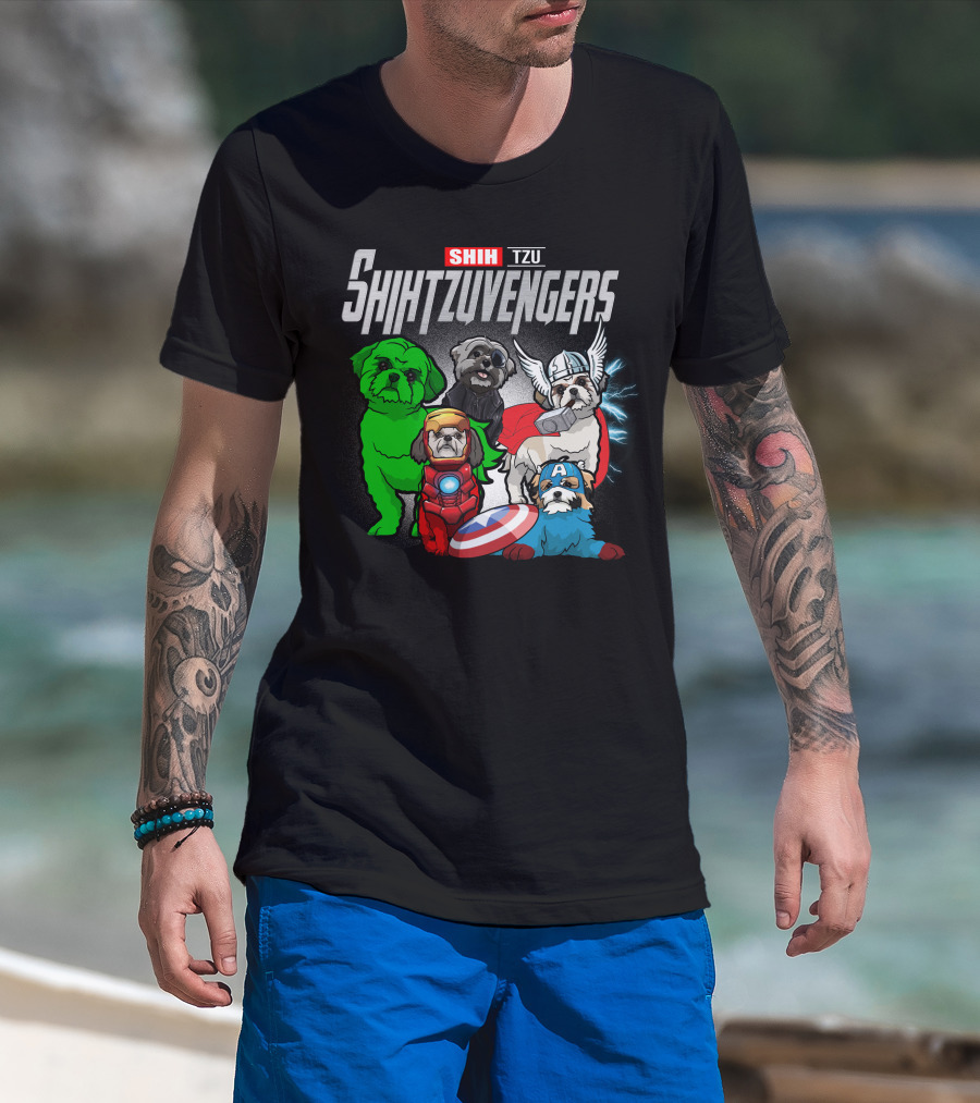 Shih Tzu Shihtzuvengers Marvel Dog T-Shirt