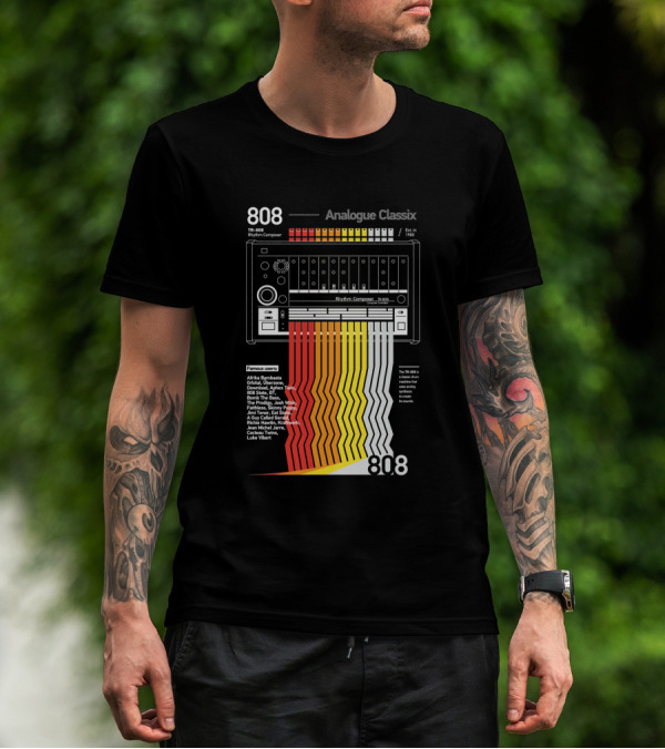 808 Analogue Classix Rhythm Composer TB-808 Famous Users Est. 1980 T-Shirt