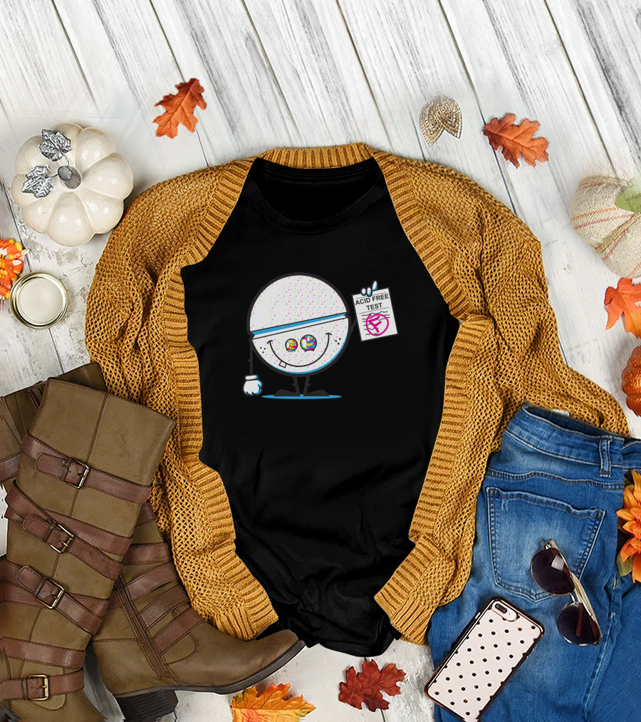 ACID FREE TEST COLORFUL SMILeY FACE 335020 T-Shirt