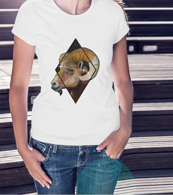 Aries Ram Starry Diamond 1041397 T-Shirt